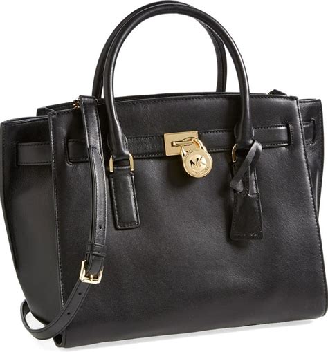 michael michael kors hamilton traveler large color block leather satchel|michael kors hamilton handbags.